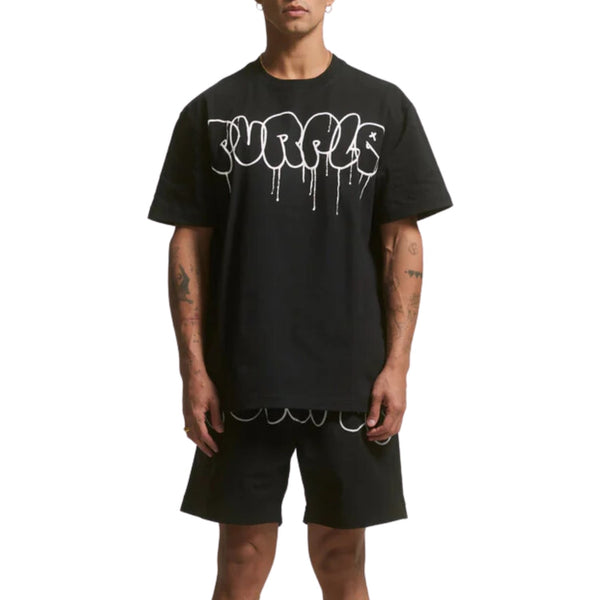 Purple-brand P117 Puff Drip Tee Mens Style : P117-jbpt223