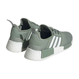 Adidas Nmd_r1 Juniors Silver Green Shoes Big Kids Style : Hq1655