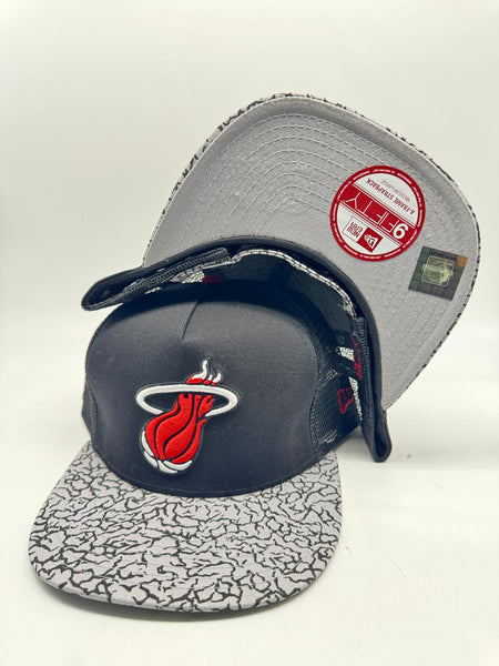 New Era 9fifty Miami Heat Elephant Hook A-frame Strapback Unisex Style : Hhh-88498999