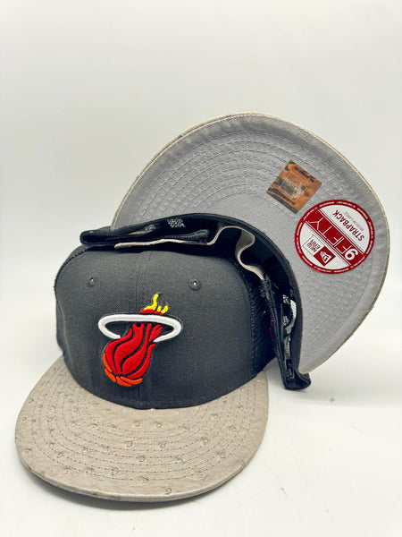 New Era 9fifty Miami Heat Adjustable Strapback Unisex Style : Hhh-88498784