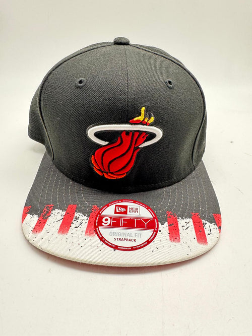 New Era 9fifty Print Topper Miami Heat Original Fit Strapback Unisex Style : Hhh-88871611