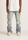 Embellish Hawk Cargo Flare Jeans Mens Style : Embfa125
