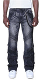 Smoke Rise Colorblock And Piping Jeans Mens Style : Jp25618