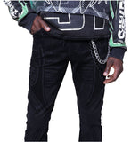 Smoke Rise Field Flocked Jeans Mens Style : Jp25527