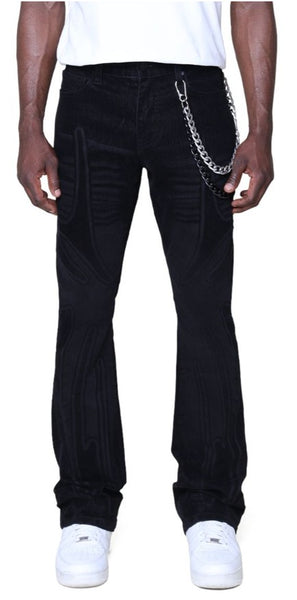 Smoke Rise Field Flocked Jeans Mens Style : Jp25527