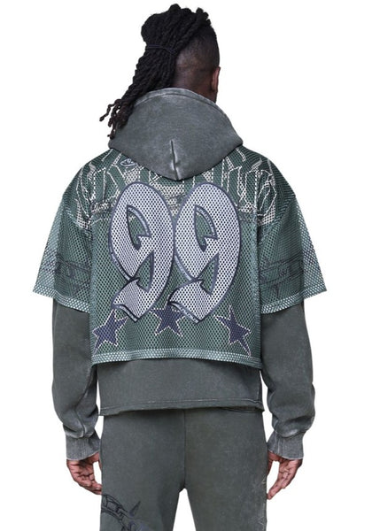 Smoke Rise Luxe Club Mesh 2-fer Hoodie Mens Style : Fo25674