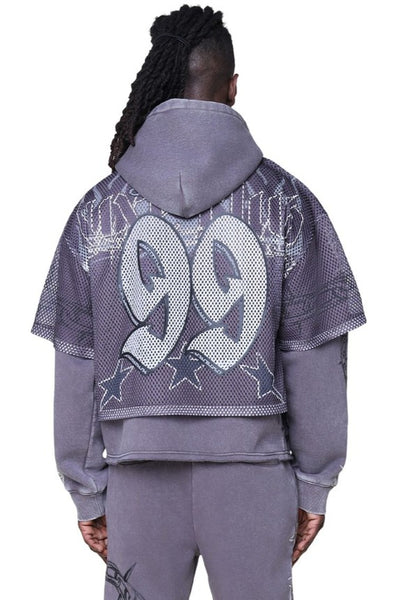 Smoke Rise Luxe Club Mesh 2-fer Hoodie Mens Style : Fo25674