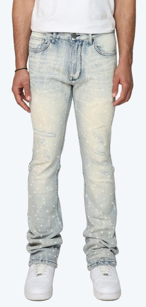 Smoke Rise All Rhinestone Jeans Mens Style : Jp25536