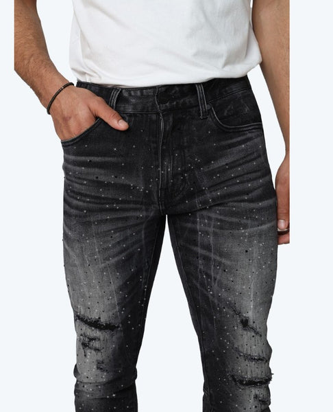 Smoke Rise All Rhinestone Jeans Mens Style : Jp25536