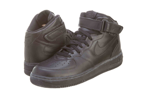 Nike Air Force 1 Mid Black Athletic Shoes Mens Style :306352