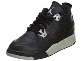 Nike Jordan 4 Retro LS BP Black Tech Grey Oreo  Boys / Girls Style :707430
