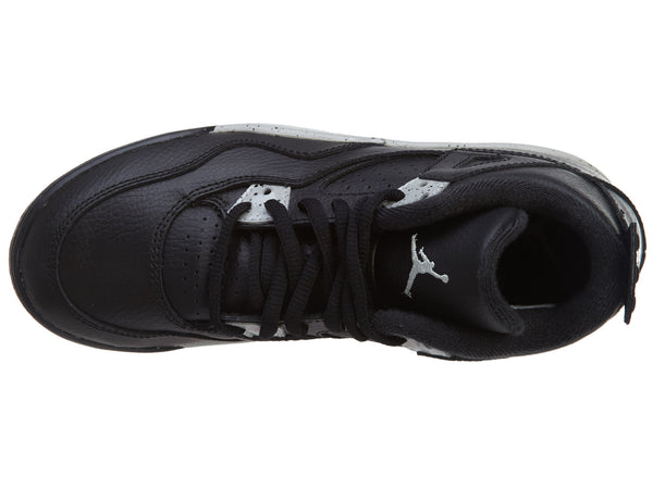 Nike Jordan 4 Retro LS BP Black Tech Grey Oreo  Boys / Girls Style :707430