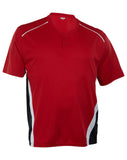 Augustia  Baseball/Softball 3-color Wicking Moisture Management Two-button Placket RBI Jersey Mens Style : 1525