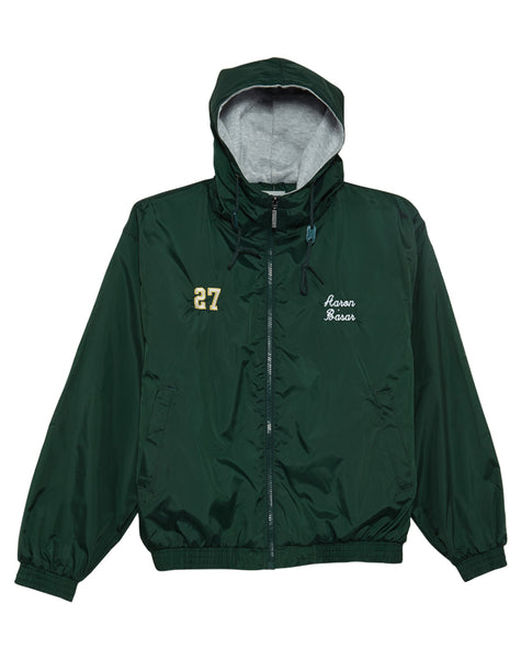 Augustia  Longwood Football Elastic Cuffs Hooded Fleece Lined Jacket Mens Style : 3280