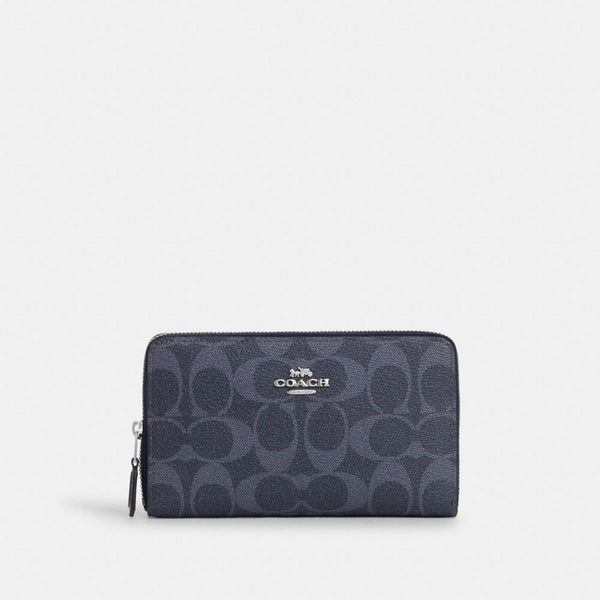 Medium Id Zip Wallet In Signature Canvas