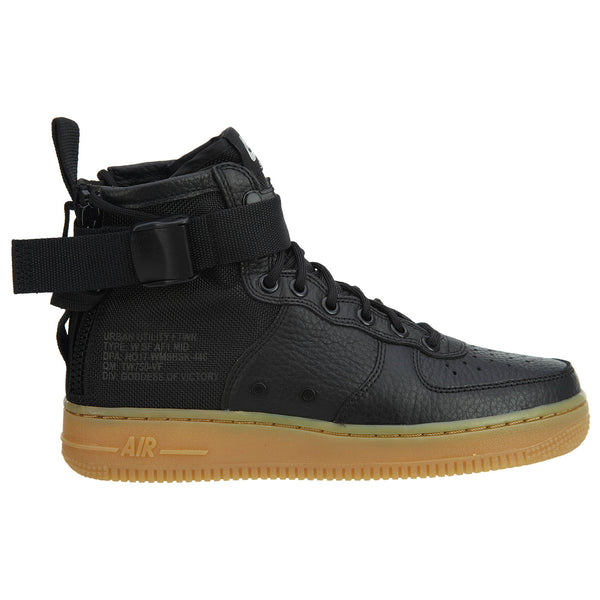 Nike SF Air Force 1 Mid Black Gum Light Brown Womens Style :AA3966