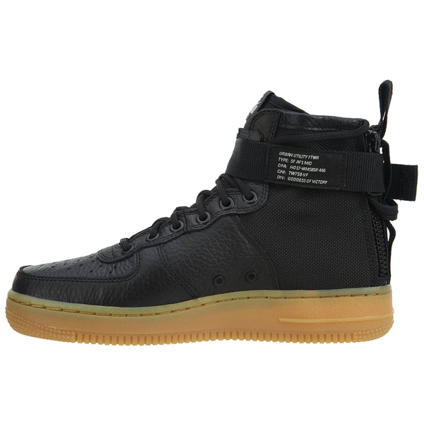 Nike SF Air Force 1 Mid Black Gum Light Brown Womens Style :AA3966
