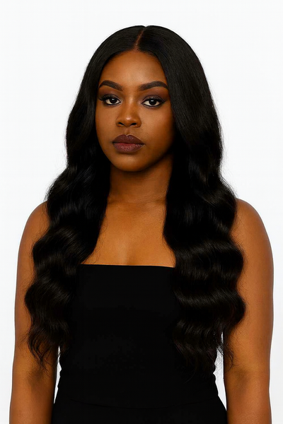 GoldTag 5x5 HD Closure Wig Body Wave 100% Virgin Human Hair (nylon cap sold separately)
