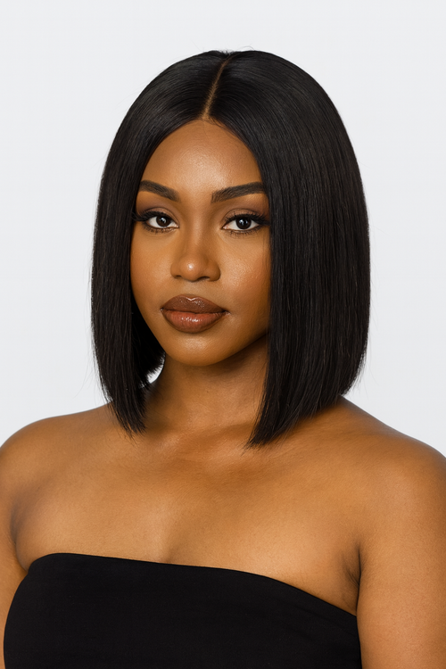 GoldTag 5x5 HD Closure Wig - 12A Straight 100% Virgin Human Hair (nylon cap sold separately)