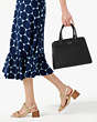 Madison Saffiano Leather Medium Satchel