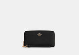 Long Zip Around Wallet - Pebble Leather