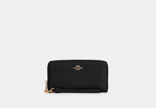 Long Zip Around Wallet - Pebble Leather