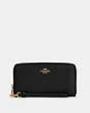 Long Zip Around Wallet - Pebble Leather