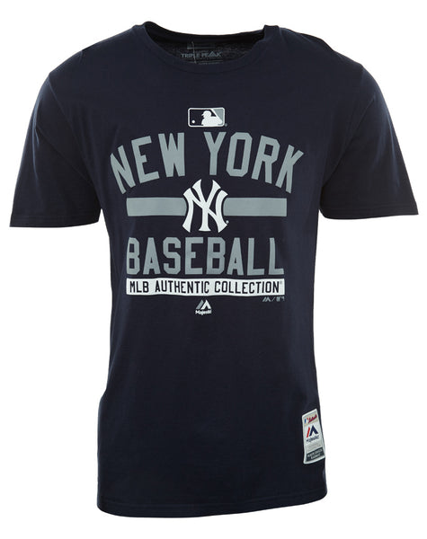 MAJESTIC Majestic A158-4507 - New York Yankees MLB Authentic Collection Short Sleeve Crewneck T-Shirt Mens Style : A158