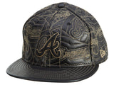 New Era Atlanta Braves 2 Tone Leather  Unisex Style : Hat800
