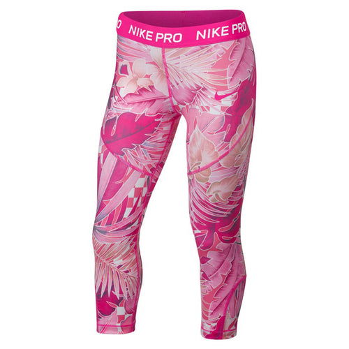 Nike Girls Pro Printed Capris Big Kids Style : Aq9157-686