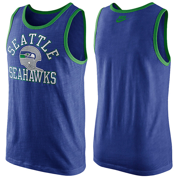 Nike Seattle Seahawks Retro Arch Rewind Helmet Tank Top Mens Style : 639250