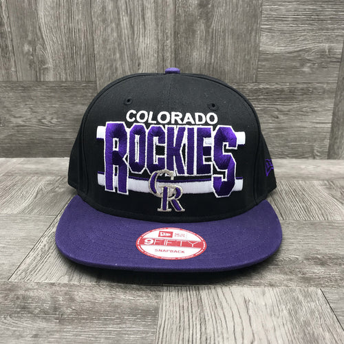 New Era Word Stride Colorado Rockies 9fifty Snapback Unisex Style : Rn11493