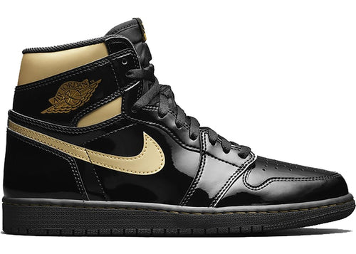 Jordan 1 Retro High Black Metallic Gold (2020) Mens Style : 555088-032