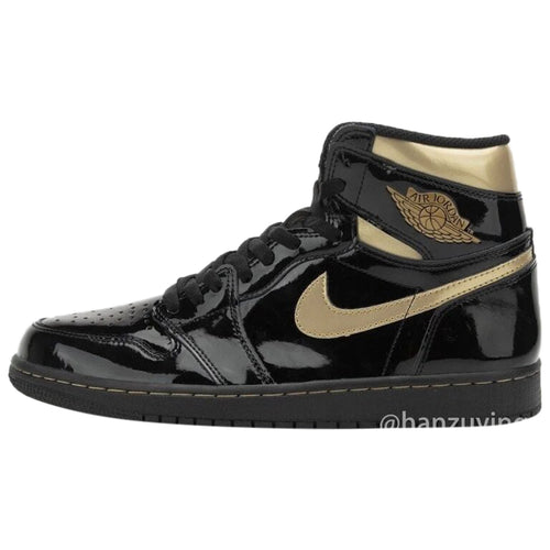 Jordan 1 Retro High Black Metallic Gold (2020) Mens Style : 555088-032