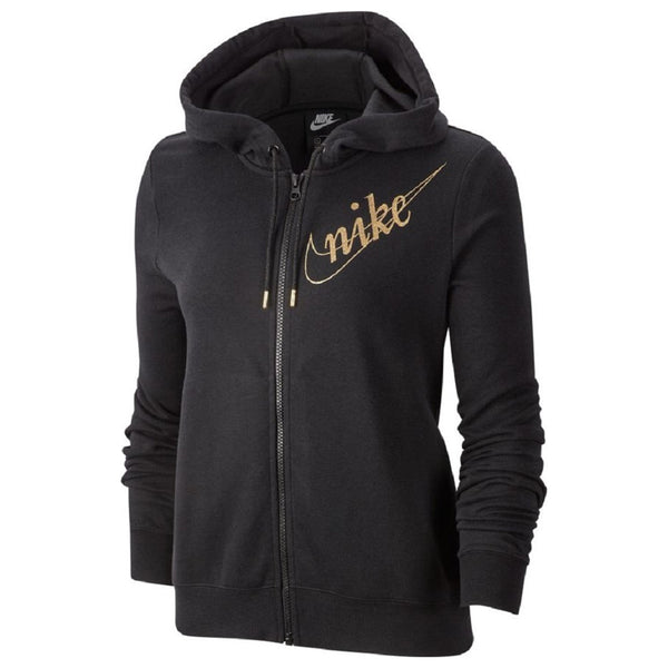 Nike Glitter Fleece Full Zip Hoodie Jacket Womens Style : Bv4556