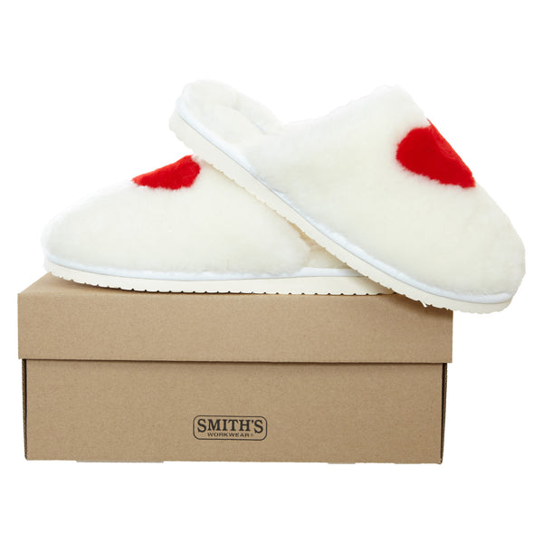 Smith's Work Wear Shearling Heart Slipper Womens Style : Sm10006