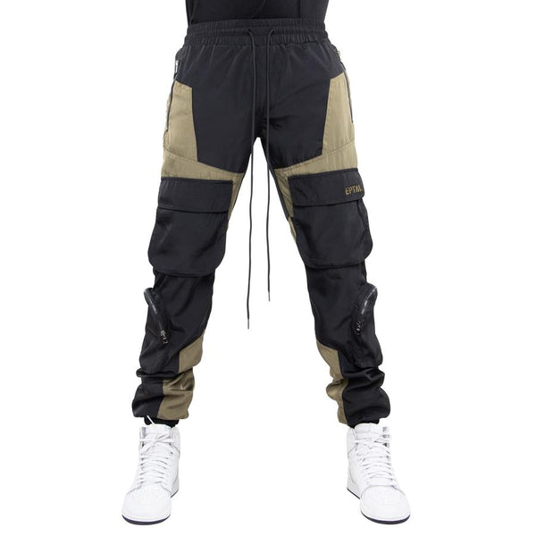 Eptm Color Block Nylon Pants Mens Style : P9690