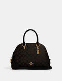 Katy Satchel in Signature Canvas style#2558 Im/Brown Black