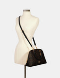 Katy Satchel in Signature Canvas style#2558 Im/Brown Black