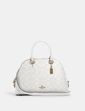 Katy Satchel in Signature Canvas style# 2558 Im/Chalk/Glacier white