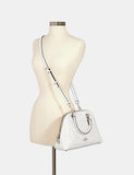 Katy Satchel in Signature Canvas style# 2558 Im/Chalk/Glacier white