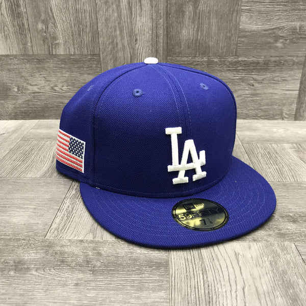 New Era Los Angeles Dodgers Crystals From Swarovski Flag Low Profile 59fifty Fitted Unisex Style : 12731462