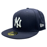 New Era New York Yankees Icy Side Patch 59fifty Fitted Hat Mens Style : 60180912