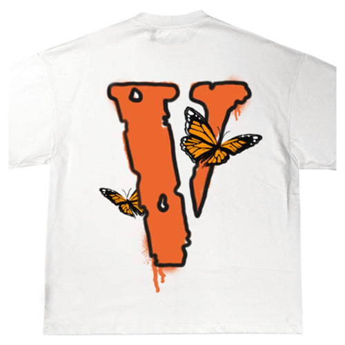 Vlone Juicy World X Butterfly T-shirt Mens Style : Ts-jw9576a