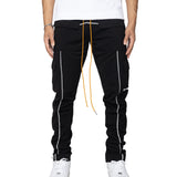 Eptm Reflective Piping Cargo Pants Mens Style : Ep10016