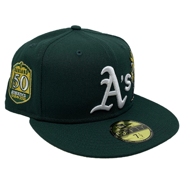 New Era Fitted 5950 Oakathco Dk Dark Green Ag Old Unisex Style : Hhh-yv-70602486