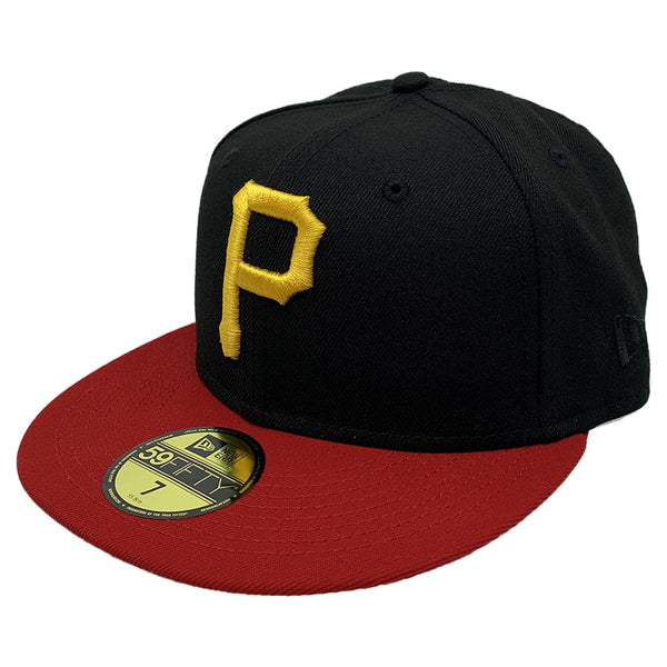 New Era Fitted 5950 Pitpirco 59asg Black Poly Scarlet Unisex Style : Hhh-yv-70637497