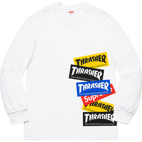 Supreme Thrasher Multi Logo L/s Tee Mens Style : Fw21t10