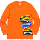 Supreme Thrasher Multi Logo L/s Tee Mens Style : Fw21t10