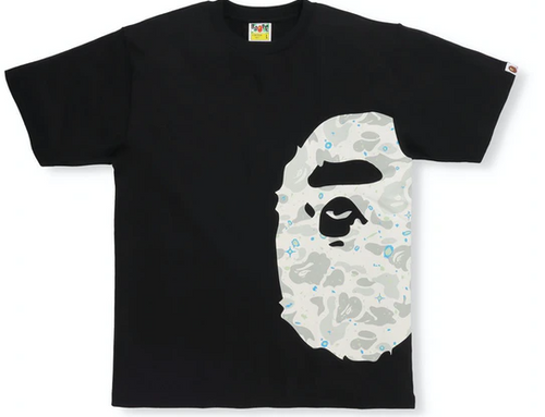 Bape Space Camo Side Big Ape Head Tee Mens Style : 912651